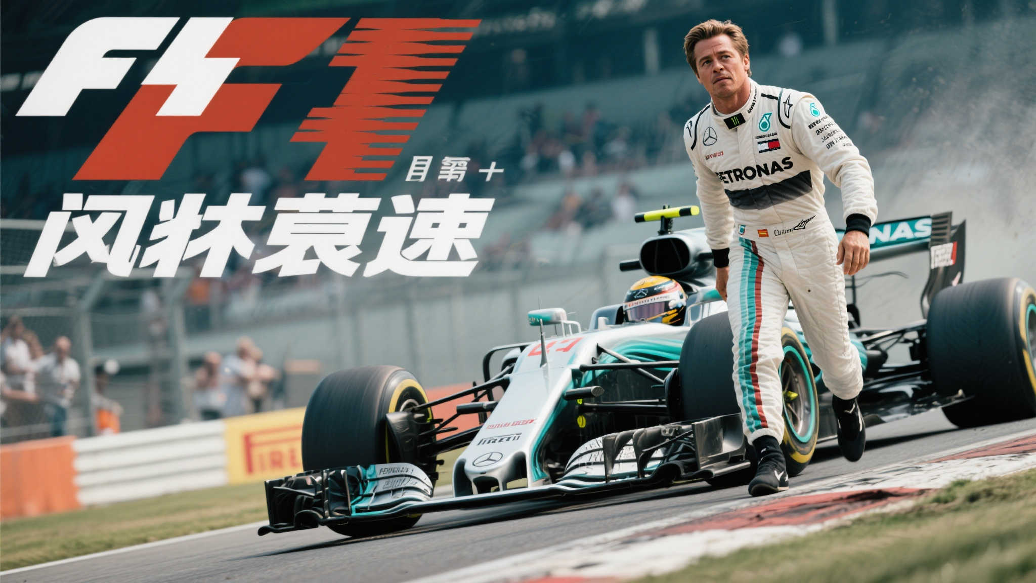 布拉德皮特《F1：狂飙飞车》演绎赛场王者魅力